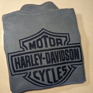 Harley Davidson men 1/4 zipper sweater sz M